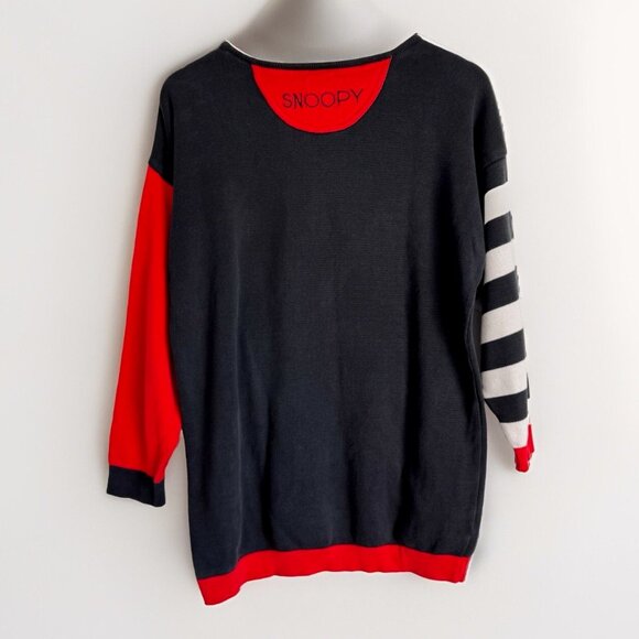 JC de Castelbajac RARE Vintage Snoopy Peanuts Sweater Red Size 44 EU US 12 - Picture 11 of 12